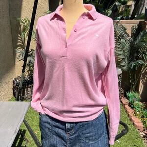 Vintage Lightwight Pink Pullover Collar Sweater